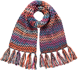 Warm colorful scarf