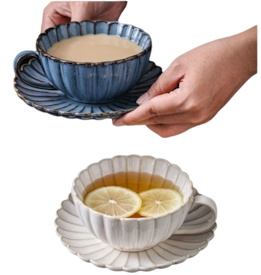 Handmade cup and saucer